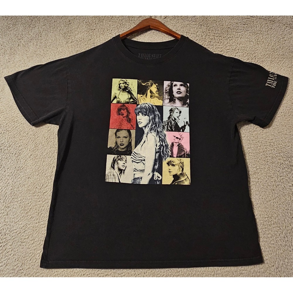 Taylor Swift The Eras Tour Concert T-Shirt Black XL Graphic Tee 2023 2024